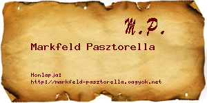Markfeld Pasztorella névjegykártya